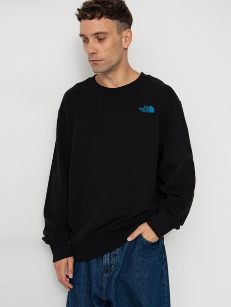 Bluza bez kaptura męska oversize The North Face NF0A8EU5JK31 XL Czarna - obraz 1