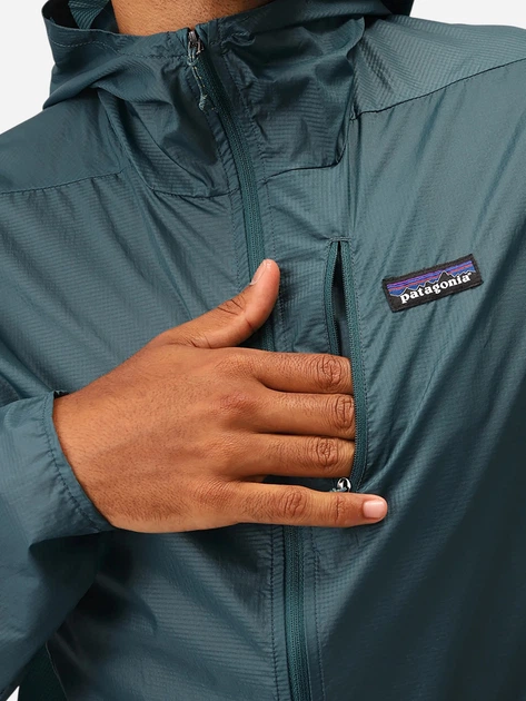 Вітровка чоловіча Patagonia 24142-WLDB S Темно-зелена (800070336077) - зображення 4