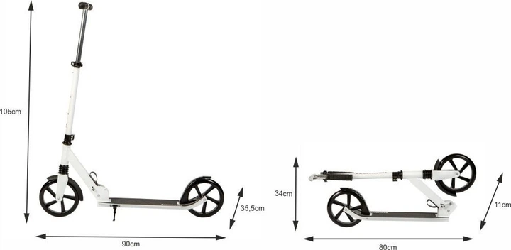 Самокат міський Bauerkraft для дітей та підлітків складаний G-113 (5904265071131) - зображення 2