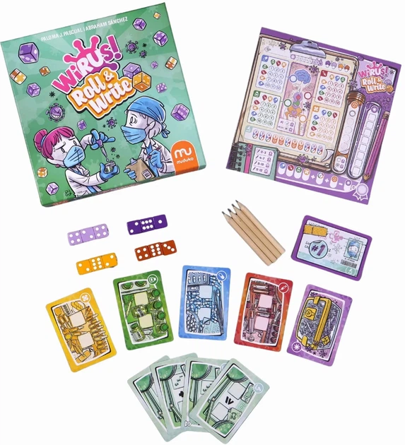 Gra planszowa Muduko Wirus.Roll and Write (5904262958046) - obraz 2