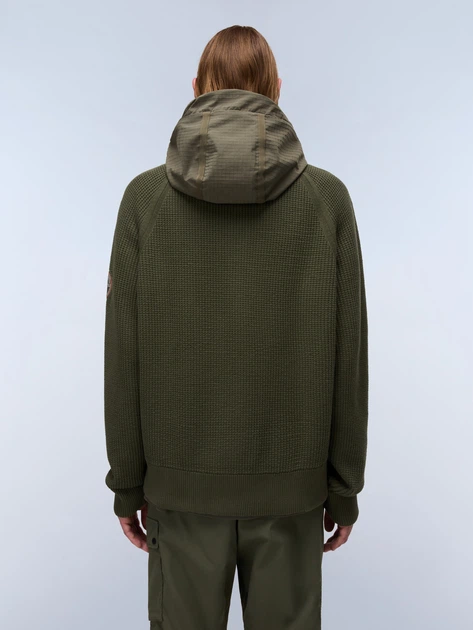 Kurtka przejściowa męska z kapturem Napapijri NP0A88SIG0A1 L Zielona - obraz 2