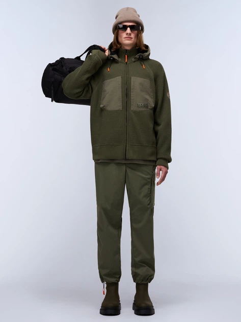 Kurtka przejściowa męska z kapturem Napapijri NP0A88SIG0A1 L Zielona - obraz 3