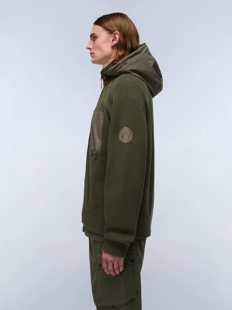 Kurtka przejściowa męska z kapturem Napapijri NP0A88SIG0A1 L Zielona - obraz 4