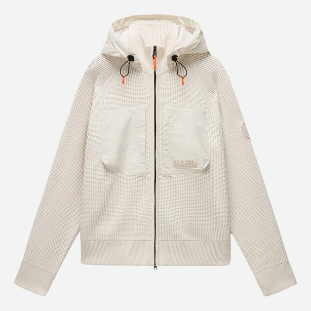 Kurtka przejściowa męska z kapturem Napapijri NP0A88SIN1J1 L Mleczna - obraz 5