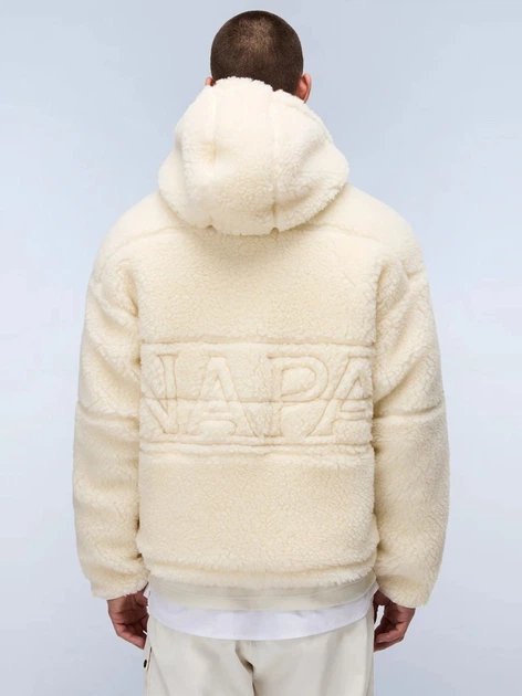 Kurtka przejściowa męska z kapturem Napapijri NP0A88YIN1J1 L Beżowa - obraz 2