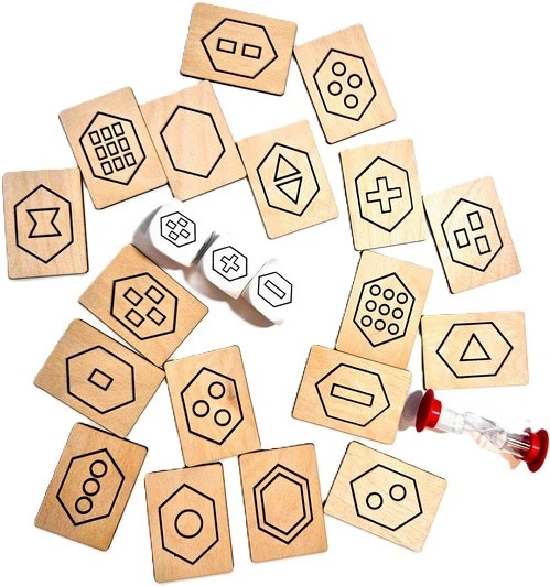 Gra planszowa Aleksander Srebrny Kostki z piktogramami (5906018028768) - obraz 4