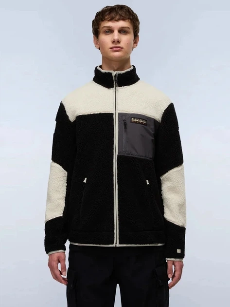 Kurtka przejściowa męska bez kaptura Napapijri NP0A4GNTMCB1 M Czarna - obraz 1