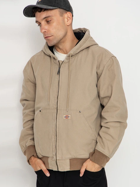 Kurtka przejściowa męska z kapturem Dickies DK0A87O50DS1 S Beżowa - obraz 1