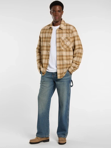 Сорочка бавовняна чоловіча Dickies DK0A8653L171 M Світло-коричнева (800070348077) - зображення 3