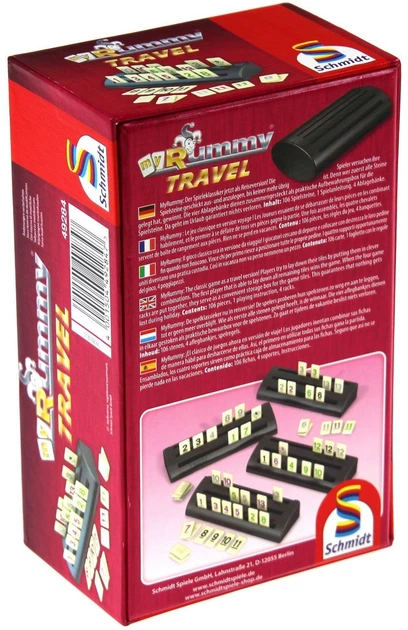 Gra planszowa Schmidt Spiele MyRummy Travel w wersji podróżnej (wersja angielska) (4001504492847) - obraz 3