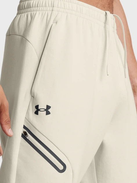 Спортивні штани чоловічі Under Armour 77-1389353-0110 S Білі (800070331155) - зображення 4