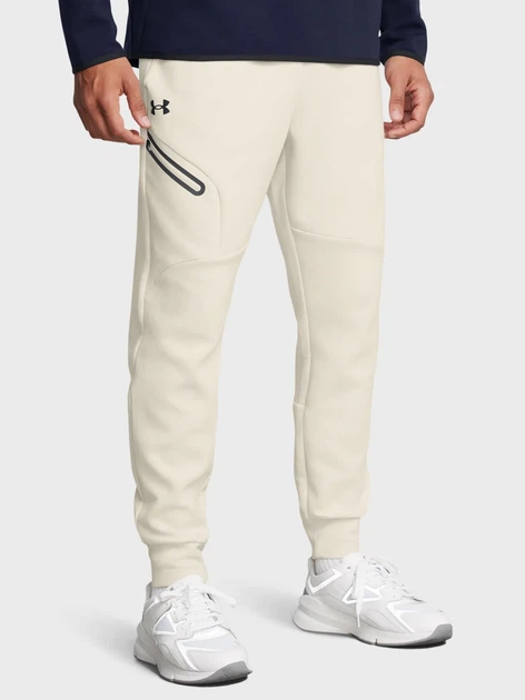 Спортивні штани чоловічі Under Armour 77-1389353-0110 L Білі (800070331157) - зображення 1