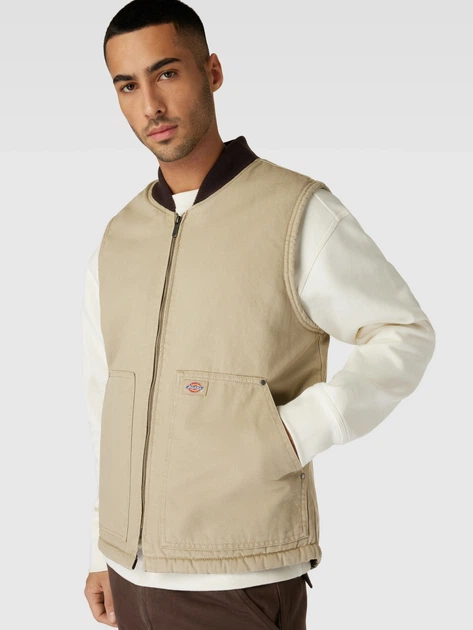 Bezrękawnik męski elegancki Dickies DK0A4XFXF021 S Beżowy - obraz 4