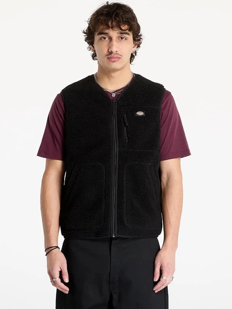 Bezrękawnik męski polarowy Dickies DK0A4YEGBLK1 S Czarny - obraz 1