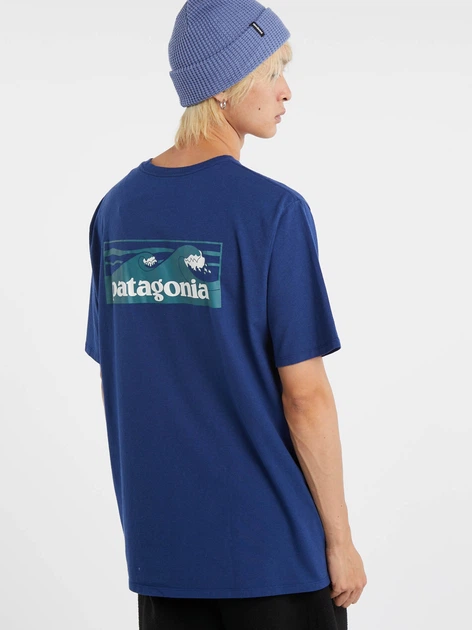 Футболка довга чоловіча Patagonia 37655-CLMB L Синя (800070345384) - зображення 2