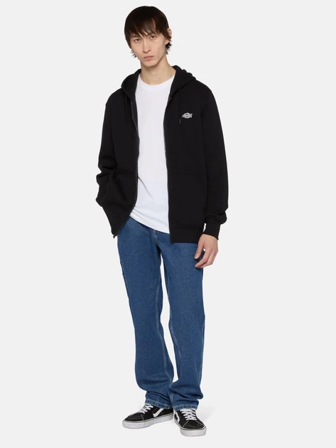 Bluza męska rozpinana streetwear z kapturem Dickies DK0A4YQABLK1 L Czarna - obraz 3