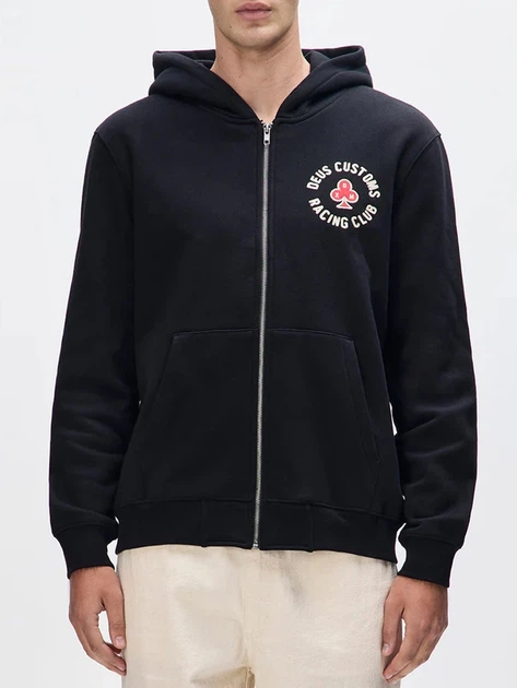 Bluza męska rozpinana streetwear z kapturem Deus Ex Machina DMF258293-BLK M Czarna - obraz 1