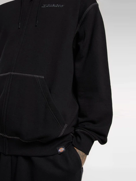 Bluza męska rozpinana streetwear z kapturem Dickies DK0A4Z6XBLK1 M Czarna - obraz 5