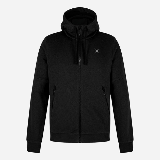 Bluza męska rozpinana streetwear z kapturem Montura MMAC32X-5024-90 S Czarna - obraz 1
