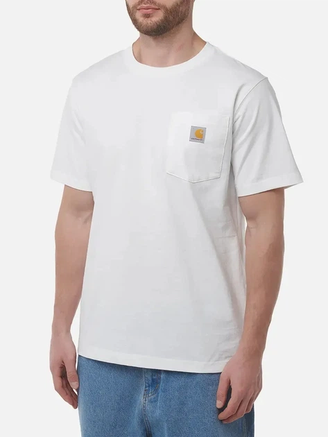 Koszulka męska bawełniana Carhartt 103296100 XS Biała - obraz 1