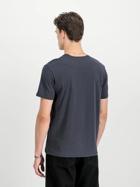 Koszulka męska bawełniana Alpha Industries 188505-02 M Granatowa - obraz 2