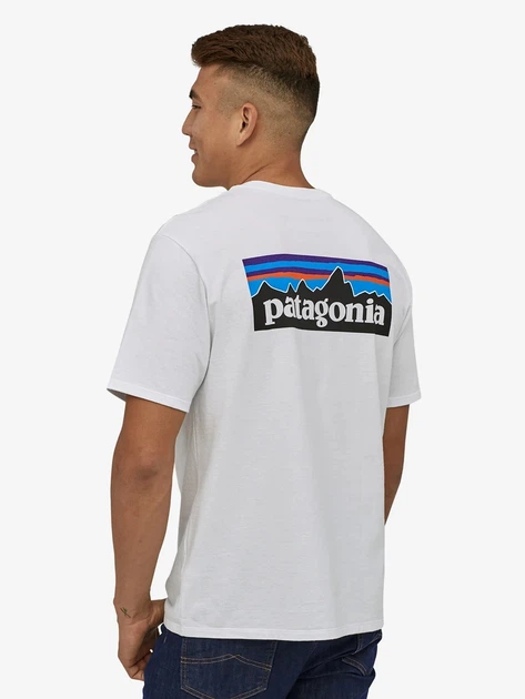 Футболка довга чоловіча Patagonia 38504-WHI L Біла (800070265834) - зображення 2