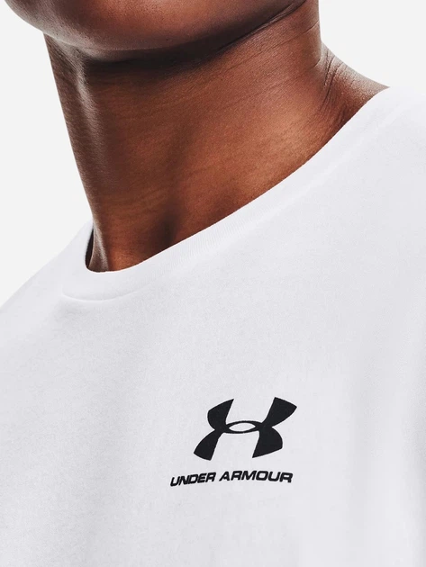 Футболка довга чоловіча Under Armour 77-1326799-0100 M Біла (800070331087) - зображення 3