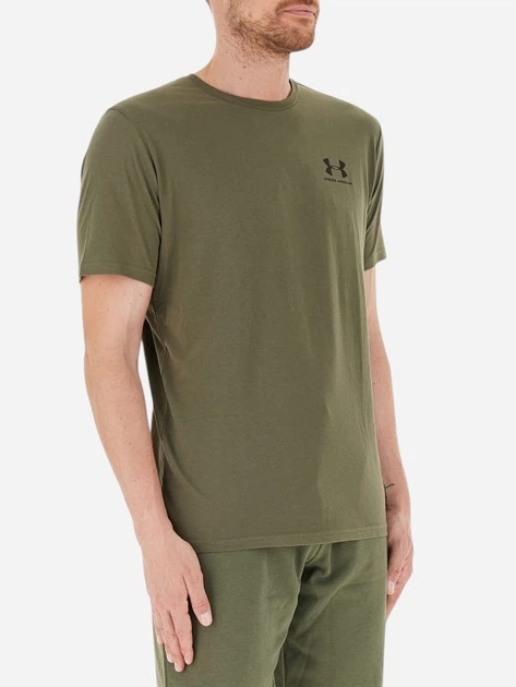 Koszulka męska basic Under Armour 77-1326799-0390 S Zielona - obraz 3