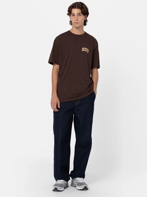 Koszulka męska bawełniana Dickies DK0A4Y8OD711 S Brązowa - obraz 3