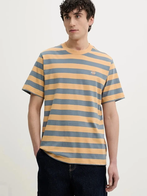 Koszulka męska bawełniana Dickies DK0A4Y8YK411 S Żółty/Szary - obraz 1