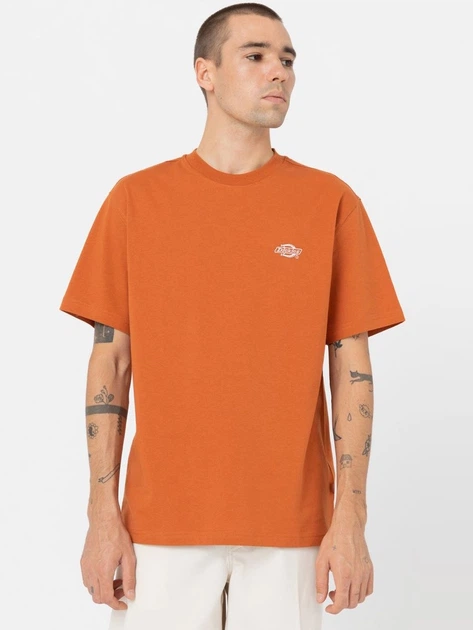Koszulka męska basic Dickies DK0A4YAIC051 XL Pomarańczowa - obraz 1
