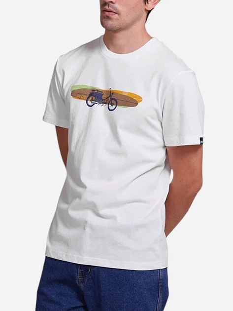 Футболка довга бавовняна чоловіча Deus Ex Machina DMP241438B-WHT L Біла (800070323615) - зображення 1