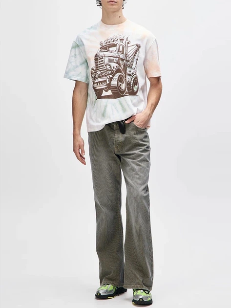 Футболка довга бавовняна чоловіча Deus Ex Machina DUF254541-MPA XS Молочна (800070346841) - зображення 3