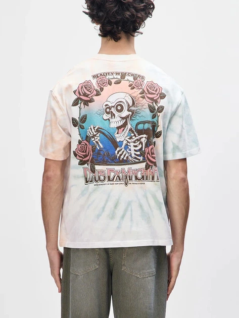 Koszulka męska bawełniana Deus Ex Machina DUF254541-MPA L Mleczna - obraz 2