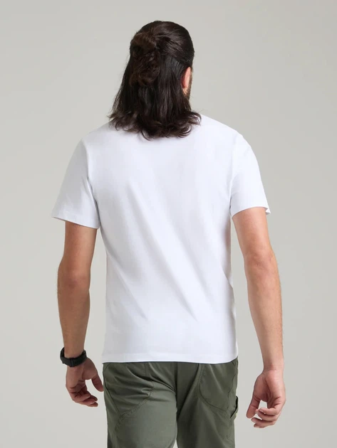 Футболка довга бавовняна чоловіча Montura MTGC42X-5028-00 M Біла (800070341235) - зображення 2