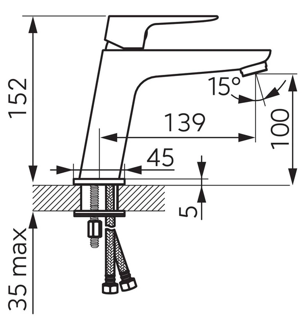 Змішувач для раковини Ferro Lippi Ecologica - зображення 2