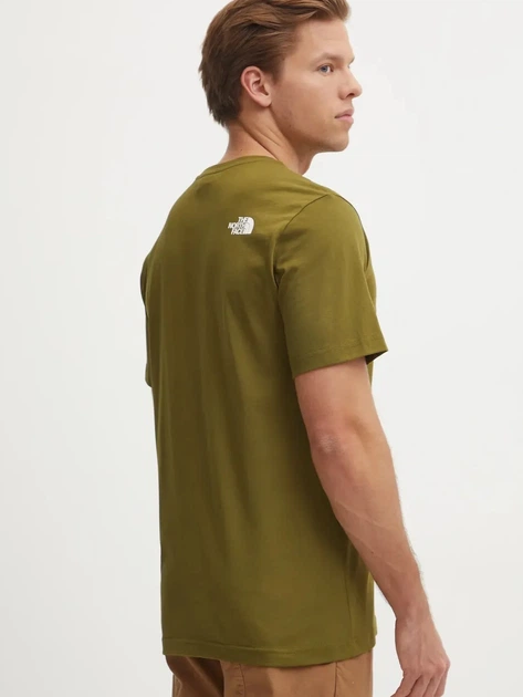 Koszulka męska basic The North Face NF0A8A6CTOE1 M Zielona - obraz 2