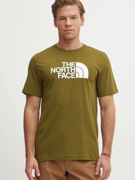 Koszulka męska basic The North Face NF0A8A6CTOE1 S Zielona - obraz 1