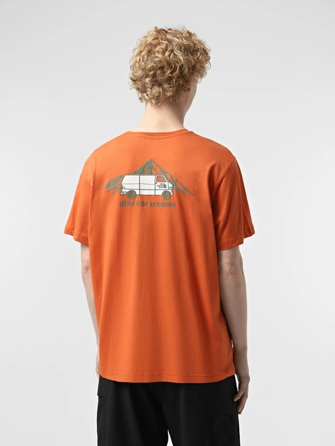 Koszulka męska bawełniana The North Face NF0A8C1Z6IG1 S Pomarańczowa - obraz 2