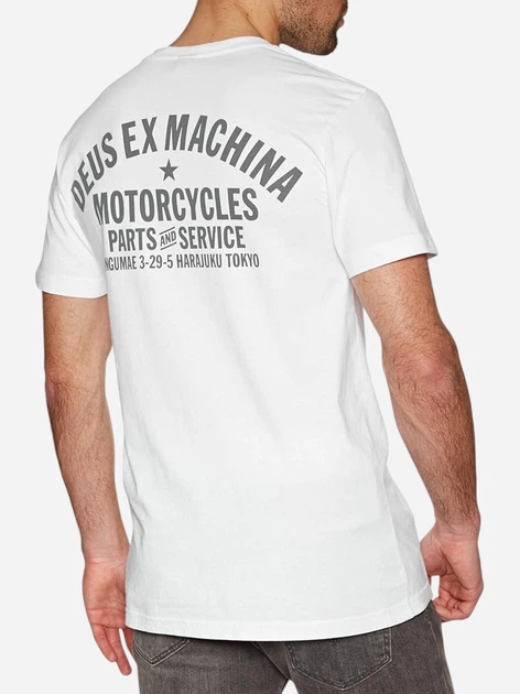 Футболка довга бавовняна чоловіча Deus Ex Machina T_DMW41808R-WHT L Біла (800070340700) - зображення 2