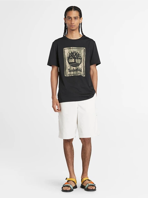 Koszulka męska bawełniana Timberland TB0A5UBF0011 S Czarna - obraz 3