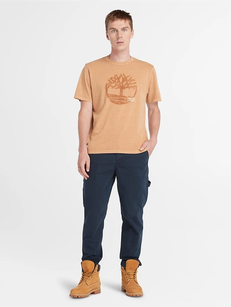 Koszulka męska bawełniana Timberland TB0A5UEKP471 S Jasnopomarańczowa - obraz 3