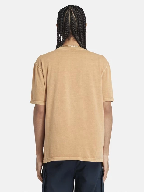 Футболка довга бавовняна чоловіча Timberland TB0A5VDHP471 S Бежева (800070320430) - зображення 2