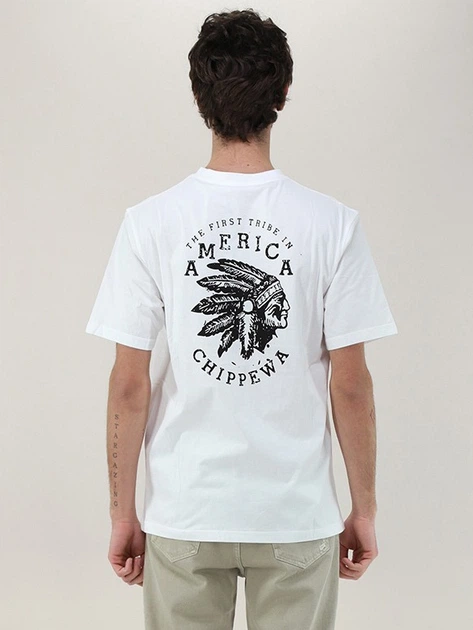 Футболка довга бавовняна чоловіча Tooco TOCOM-TSR-AM-OFF-WHITE S Біла (800070340808) - зображення 2