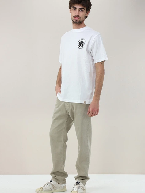 Футболка довга бавовняна чоловіча Tooco TOCOM-TSR-AM-OFF-WHITE L Біла (800070340810) - зображення 3