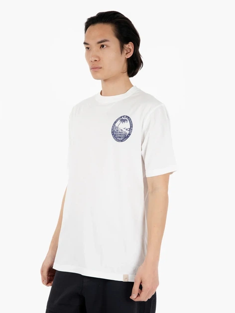 Koszulka męska bawełniana Tooco TOCOM-TSR-GR-OFF-WHITE L Biała - obraz 3