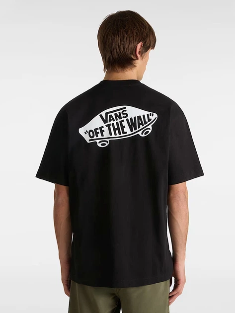 Футболка довга бавовняна чоловіча Vans VN000P50Y281 L Чорна (800070339158) - зображення 2