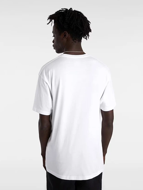 Футболка довга бавовняна чоловіча Vans VN0A3CZEYB21 M Біла (800070339195) - зображення 2