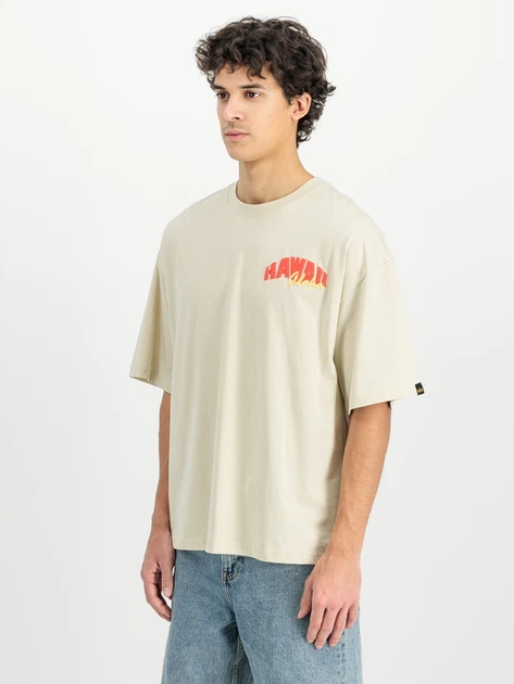 Koszulka męska bawełniana Alpha Industries X156525-300 L Mleczna - obraz 1