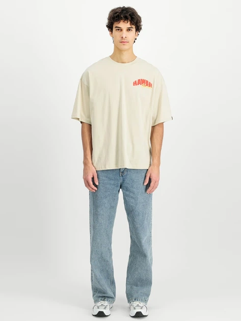 Koszulka męska bawełniana Alpha Industries X156525-300 XL Mleczna - obraz 3